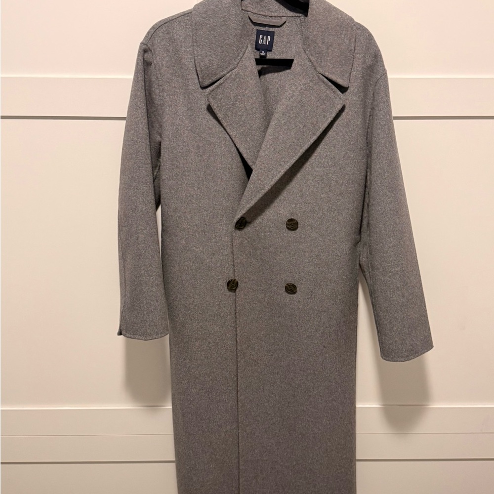 GAP women’s Gray oversized wool blend coat